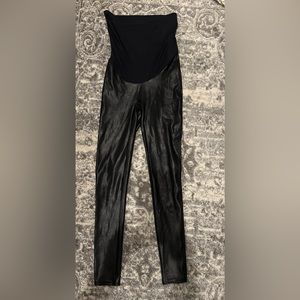 Spanx Maternity Faux Leather Leggings